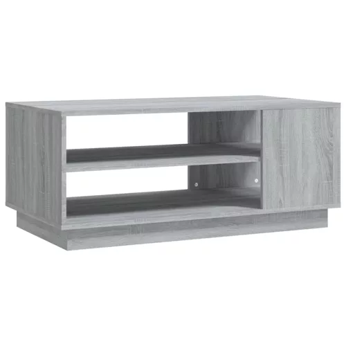 Szürke sonoma szerelt fa dohányzóasztal 102x55x43 cm