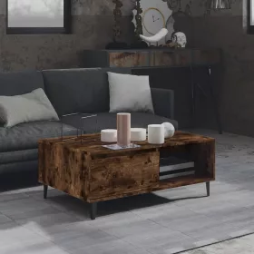   Füstös tölgy színű fatermék dohányzóasztal 90 x 60 x 35 cm