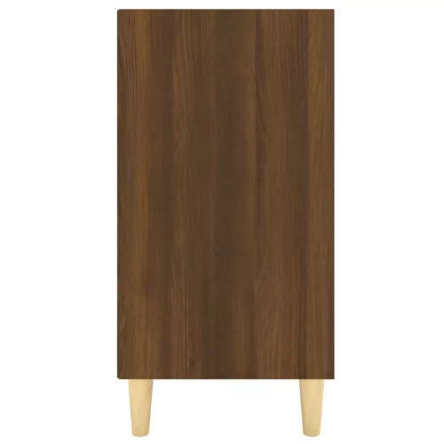 Barna tölgyszínű szerelt fa tálalószekrény 103,5 x 35 x 70 cm