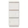 2 db fehér tömör fenyőfa tálalószekrény 32 x 34 x 75 cm