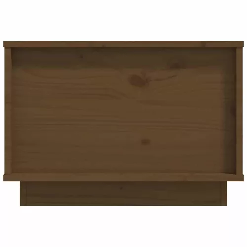 Mézbarna tömör fenyőfa dohányzóasztal 40x50x35 cm