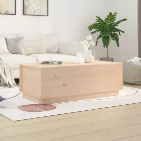 Tömör fenyőfa dohányzóasztal 100x50x35 cm