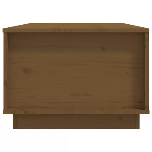 Mézbarna tömör fenyőfa dohányzóasztal 100 x 50 x 35 cm