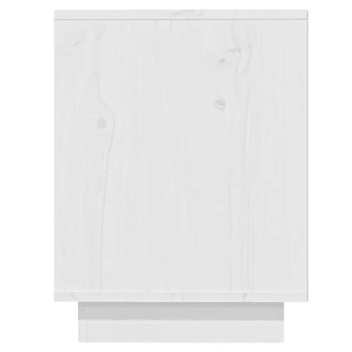 Fehér tömör fenyőfa cipőszekrény 110 x 34 x 45 cm