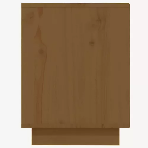 Mézbarna tömör fenyőfa cipőszekrény 110 x 34 x 45 cm