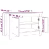 Tömör fenyőfa cipősszekrény 70 x 38 x 45,5 cm