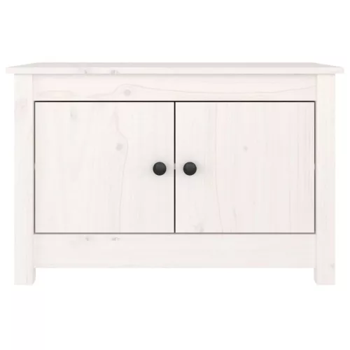 Fehér tömör fenyőfa cipősszekrény 70 x 38 x 45,5 cm