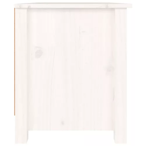 Fehér tömör fenyőfa cipősszekrény 70 x 38 x 45,5 cm