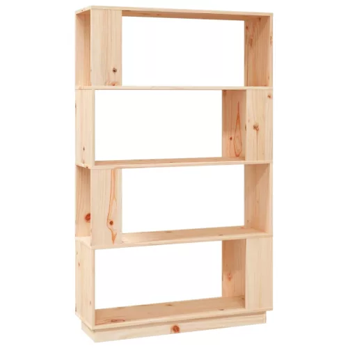 Tömör fenyőfa könyvszekrény/térelválasztó 80 x 25 x 132 cm