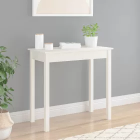 Fehér tömör fenyőfa tálalóasztal 80 x 40 x 75 cm