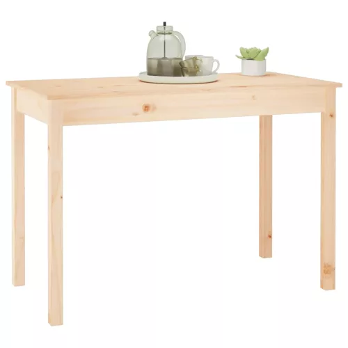 Tömör fenyőfa ebédlőasztal 110 x 55 x 75 cm
