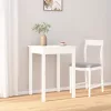 Fehér tömör fenyőfa ebédlőasztal 55 x 55 x 75 cm