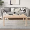 Tömör fenyőfa dohányzóasztal 100 x 100 x 40 cm