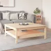 Tömör fenyőfa dohányzóasztal 100 x 100 x 40 cm