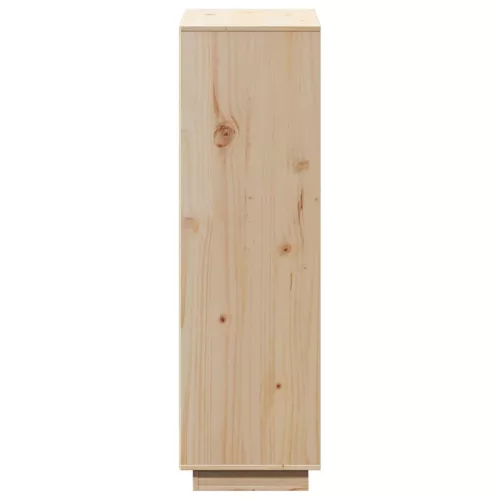 Tömör fenyőfa magasszekrény 110,5x35x117 cm