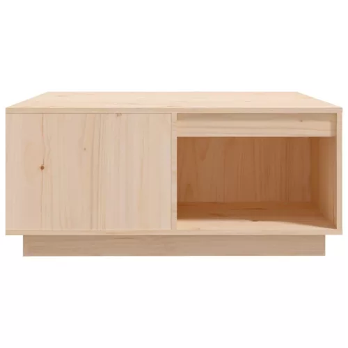 Tömör fenyőfa dohányzóasztal 80x81x36,5 cm