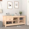 Tömör fenyőfa cipősszekrény 110 x 38 x 45,5 cm