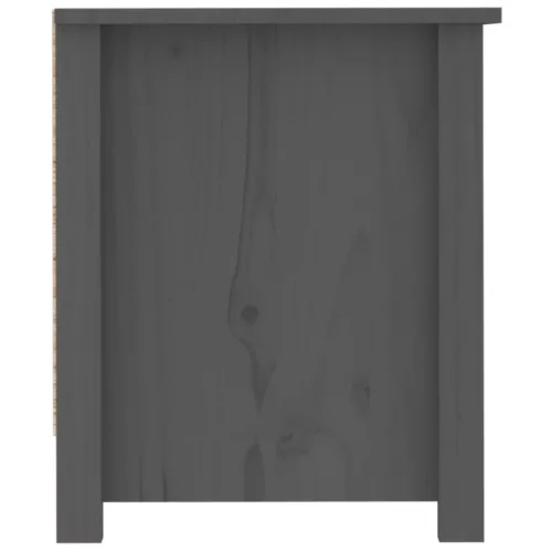 Szürke tömör fenyőfa cipősszekrény 110 x 38 x 45,5 cm