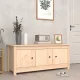 Tömör fenyőfa cipősszekrény 110 x 38 x 45,5 cm