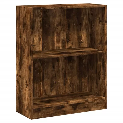 Füstös tölgy színű szerelt fa könyvespolc 60 x 24 x 76 cm