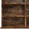 Füstös tölgy színű szerelt fa faliszekrény 60 x 26 x 18,5 cm