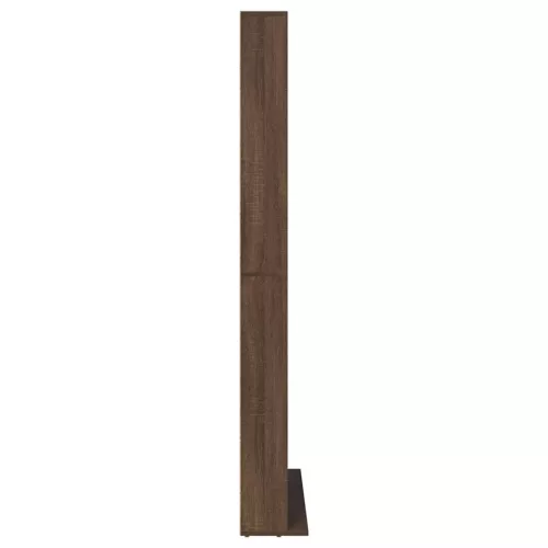 Barna tölgy színű szerelt fa CD-szekrény 102 x 23 x 177,5 cm