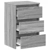 2 db szürke sonoma szerelt fa éjjeliszekrény 40x35x62,5 cm