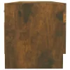 Füstös tölgy színű szerelt fa ruhásszekrény 100 x 32,5 x 35 cm