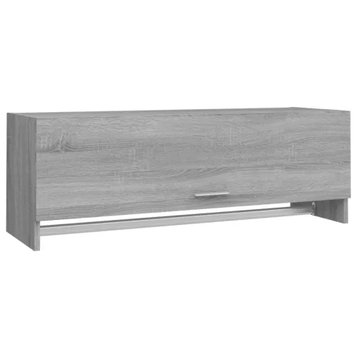Szürke sonoma színű szerelt fa ruhásszekrény 100 x 32,5 x 35 cm