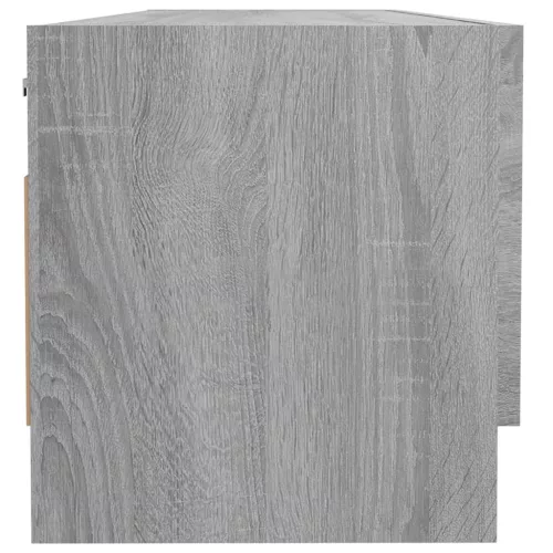 Szürke sonoma színű szerelt fa ruhásszekrény 100 x 32,5 x 35 cm