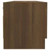 Barna tölgy színű szerelt fa ruhásszekrény 100 x 32,5 x 35 cm