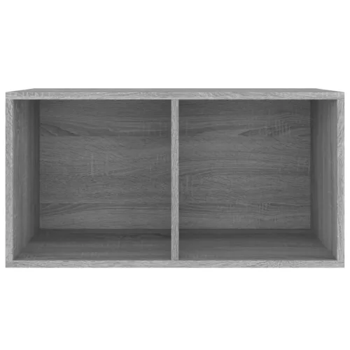 Szürke sonoma színű szerelt fa lemeztároló doboz 71x34x36 cm