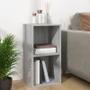 Szürke sonoma színű szerelt fa lemeztároló doboz 71x34x36 cm