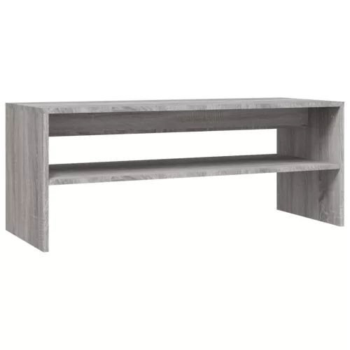 Szürke sonoma szerelt fa dohányzóasztal 100 x 40 x 40 cm
