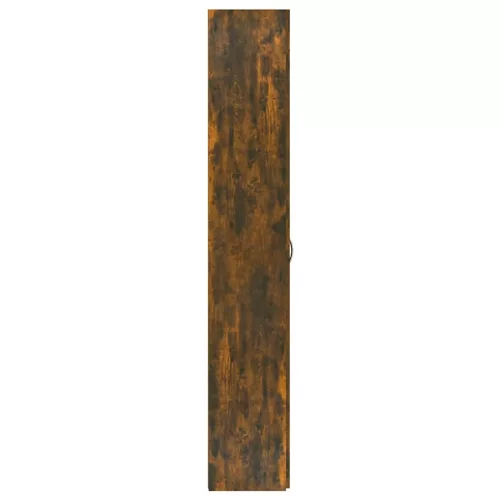 Füstös tölgy színű szerelt fa irodaszekrény 60 x 32 x 190 cm