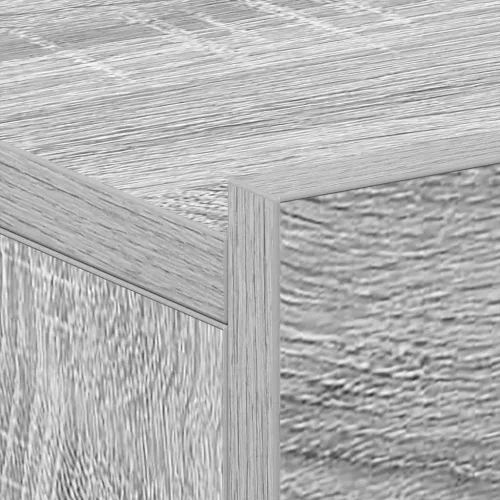 2 db szürke-sonoma szerelt fa függő éjjeliszekrény 40x30x15 cm