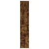 Füstös tölgy színű szerelt fa cipősszekrény 54 x 34 x 183 cm