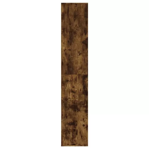 Füstös tölgy színű szerelt fa cipősszekrény 54 x 34 x 183 cm