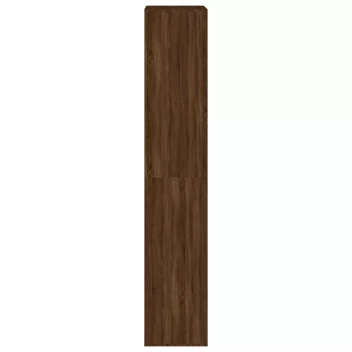 Barna tölgy színű szerelt fa cipősszekrény 54 x 34 x 183 cm