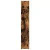 2 db füstös tölgy színű szerelt fa CD-szekrény 21x16x93,5 cm