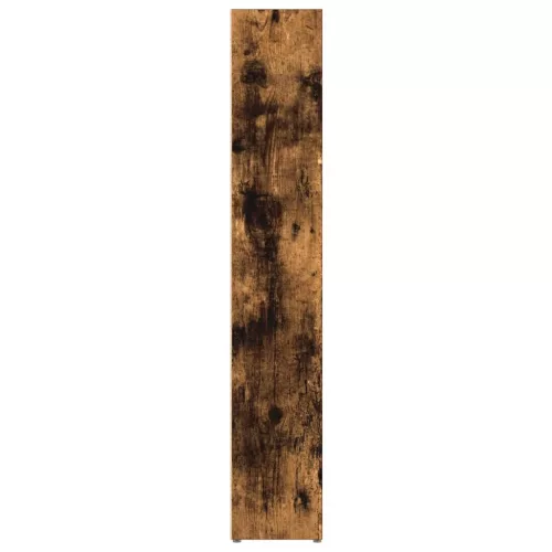 2 db füstös tölgy színű szerelt fa CD-szekrény 21x16x93,5 cm