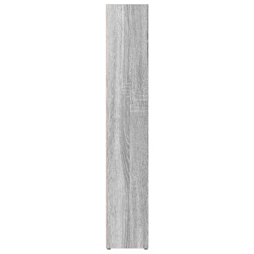 2 db szürke sonoma színű szerelt fa CD-szekrény 21x16x93,5 cm