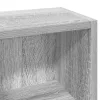 2 db szürke sonoma színű szerelt fa CD-szekrény 21x16x93,5 cm