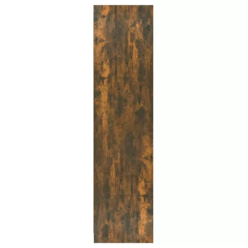 Füstös tölgy színű szerelt fa szekrény fiókokkal 50x50x200 cm