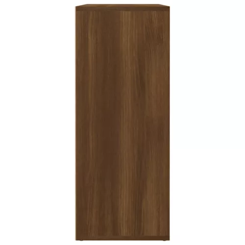 Barna tölgy színű szerelt fa tálalószekrény 60 x 30 x 75 cm