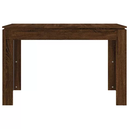 Barna tölgy színű szerelt fa étkezőasztal 120 x 60 x 75 cm