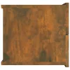 Füstös tölgy színű szerelt fa éjjeliszekrény 40 x 30 x 30 cm