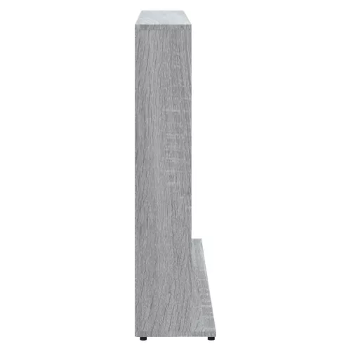 Szürke sonoma színű szerelt fa CD-szekrény 100 x 23 x 89,5 cm