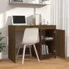 Barna tölgy színű szerelt fa íróasztal 100 x 50 x 76 cm