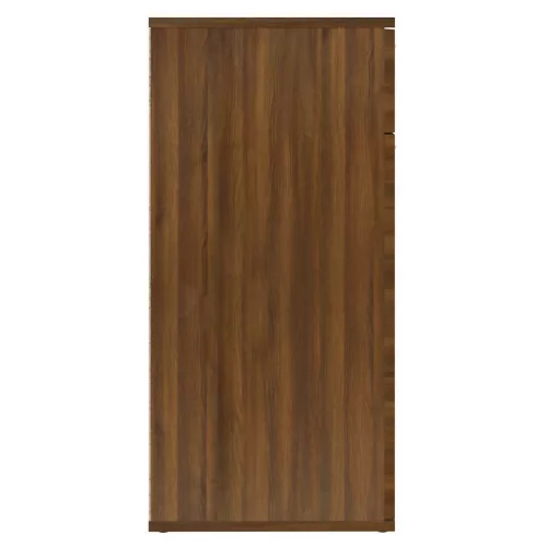Barna tölgyszínű szerelt fa tálalószekrény 80x36x75 cm